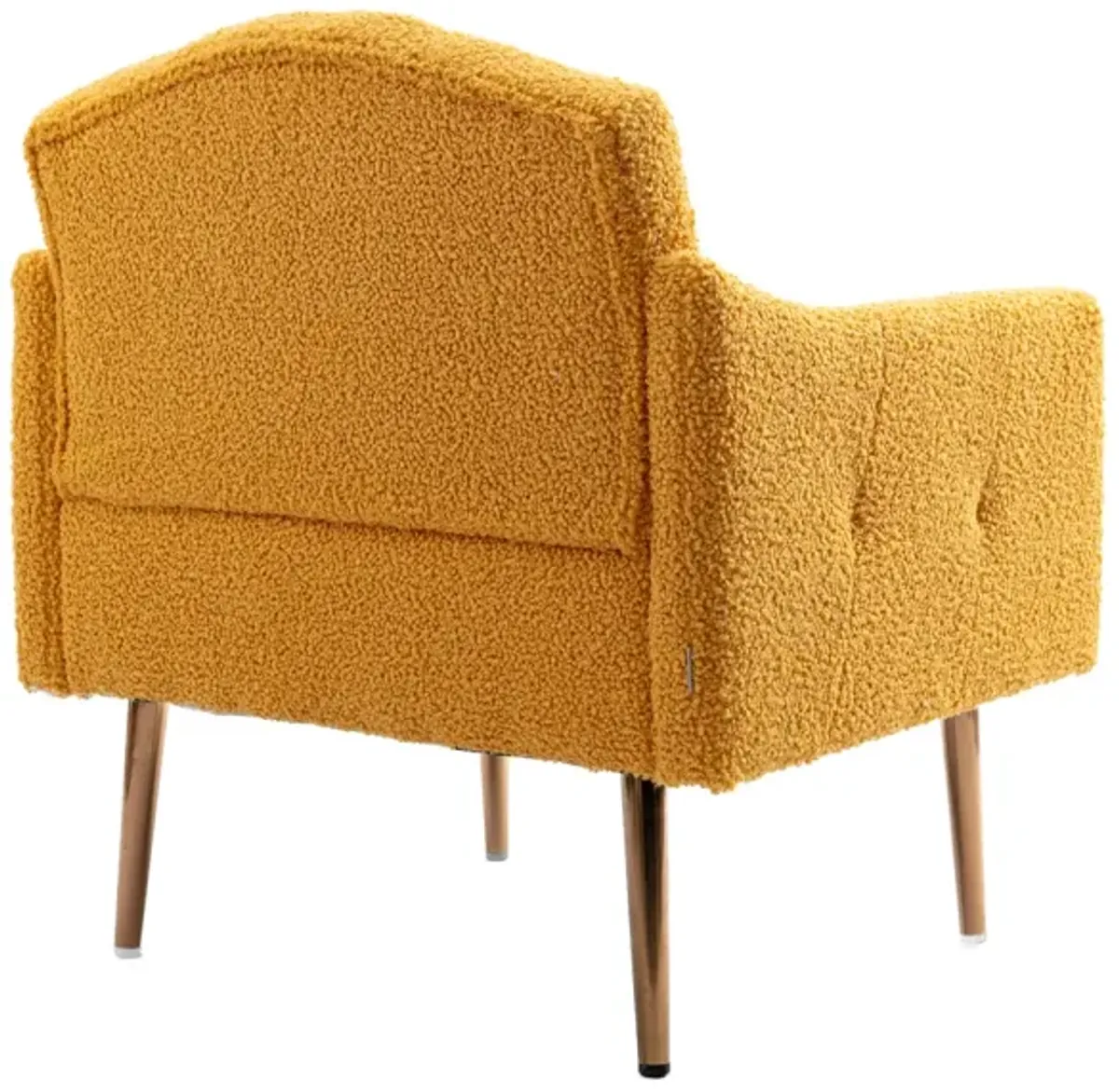 Accent Chair, Leisure Single Sofa With Rose Golden Feet