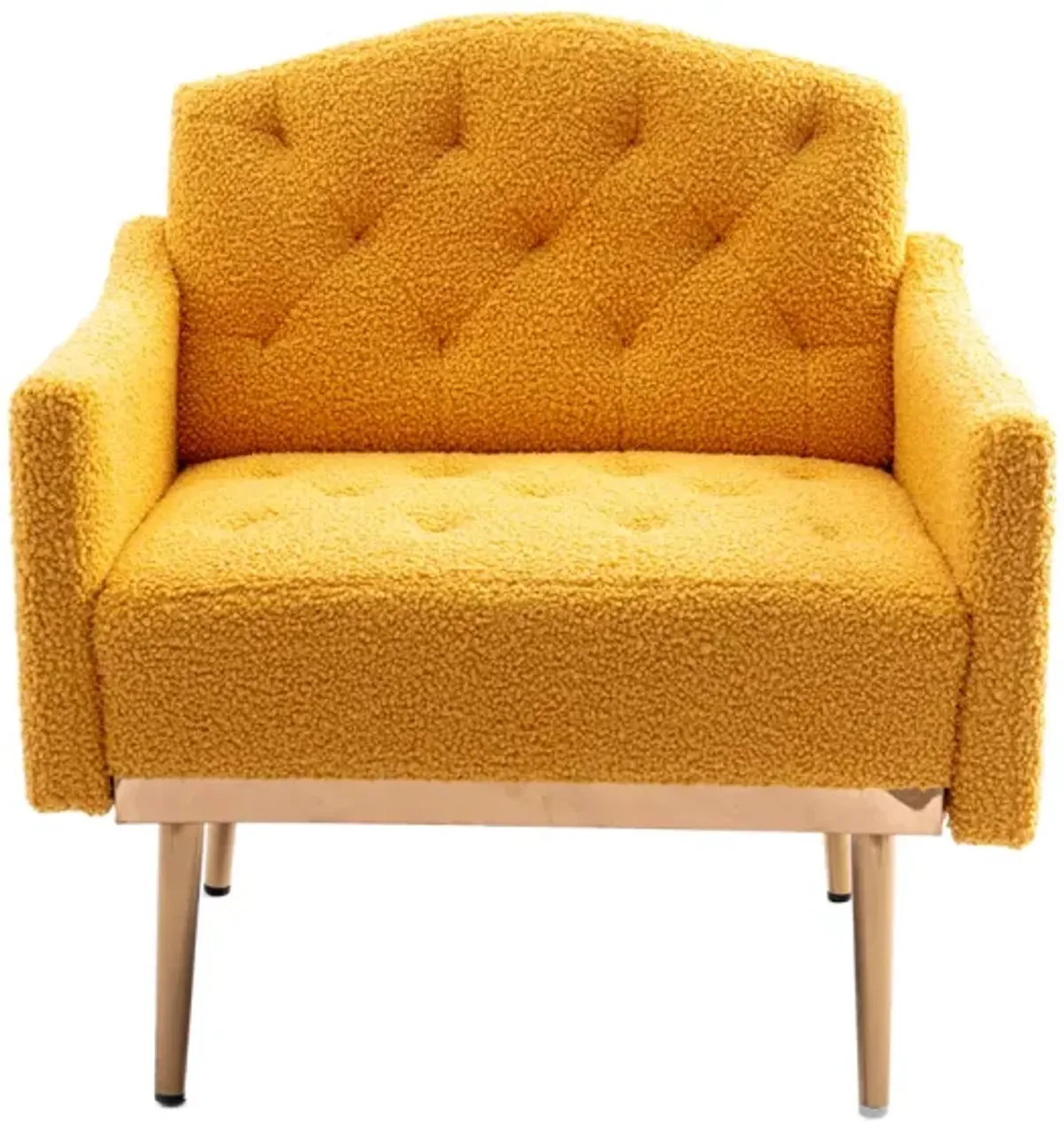 Accent Chair, Leisure Single Sofa With Rose Golden Feet