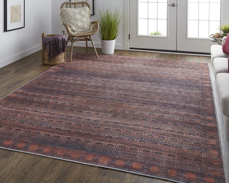 Voss 39H4F Red/Brown/Blue 7'10" x 9'10" Rug