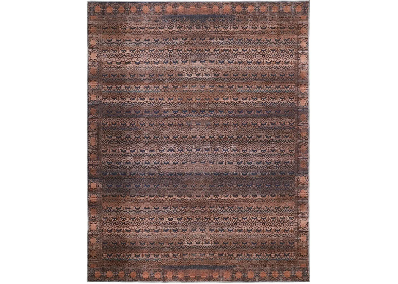 Voss 39H4F Red/Brown/Blue 7'10" x 9'10" Rug