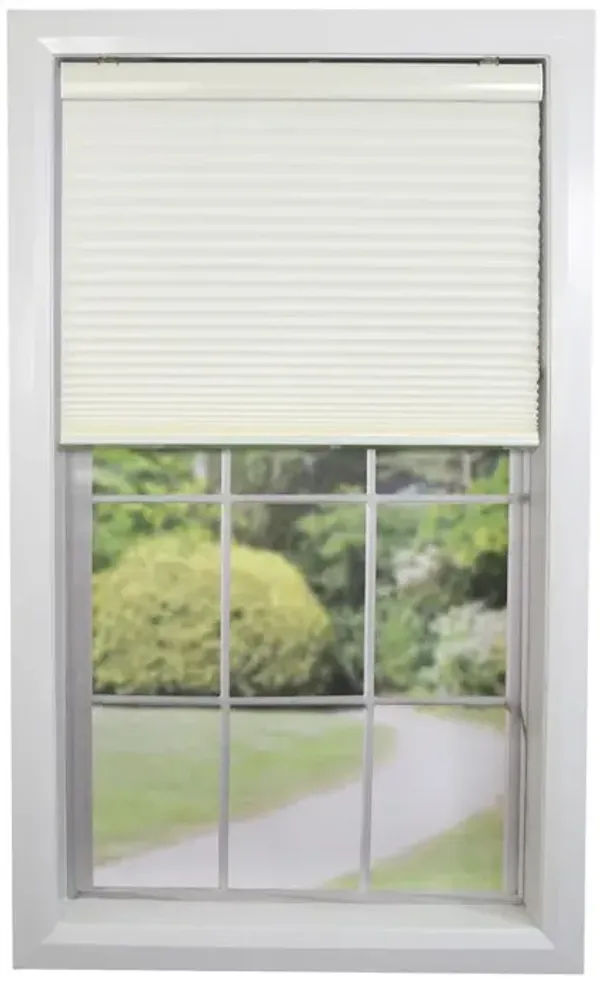 Versailles Home Fashions Cordless Honeycomb Insulating All Season Light Filtering Cellular Window Shade 30" X 72" Ivory
