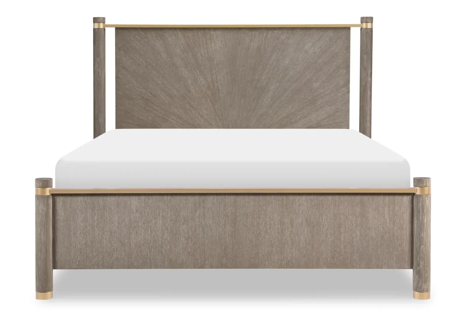 Miramar King Panel Bed w/ Wood Posts