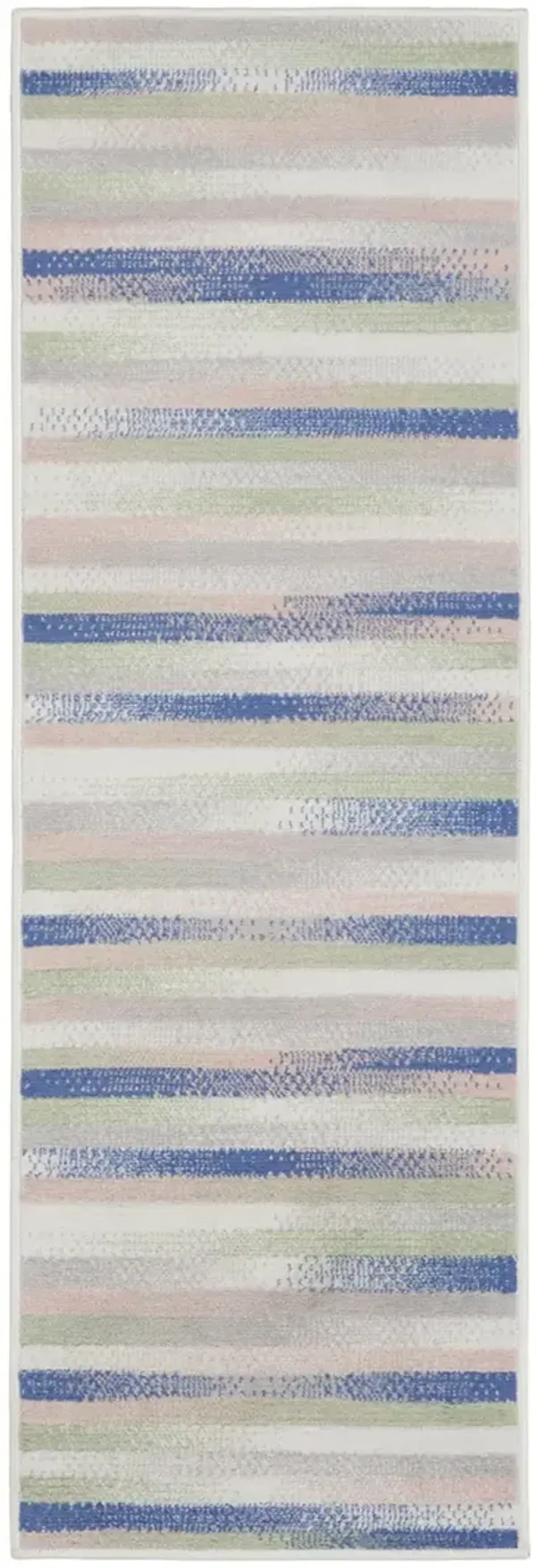 Whimsicle WHS12 Ivory/Multicolor 2' x 8' Rug