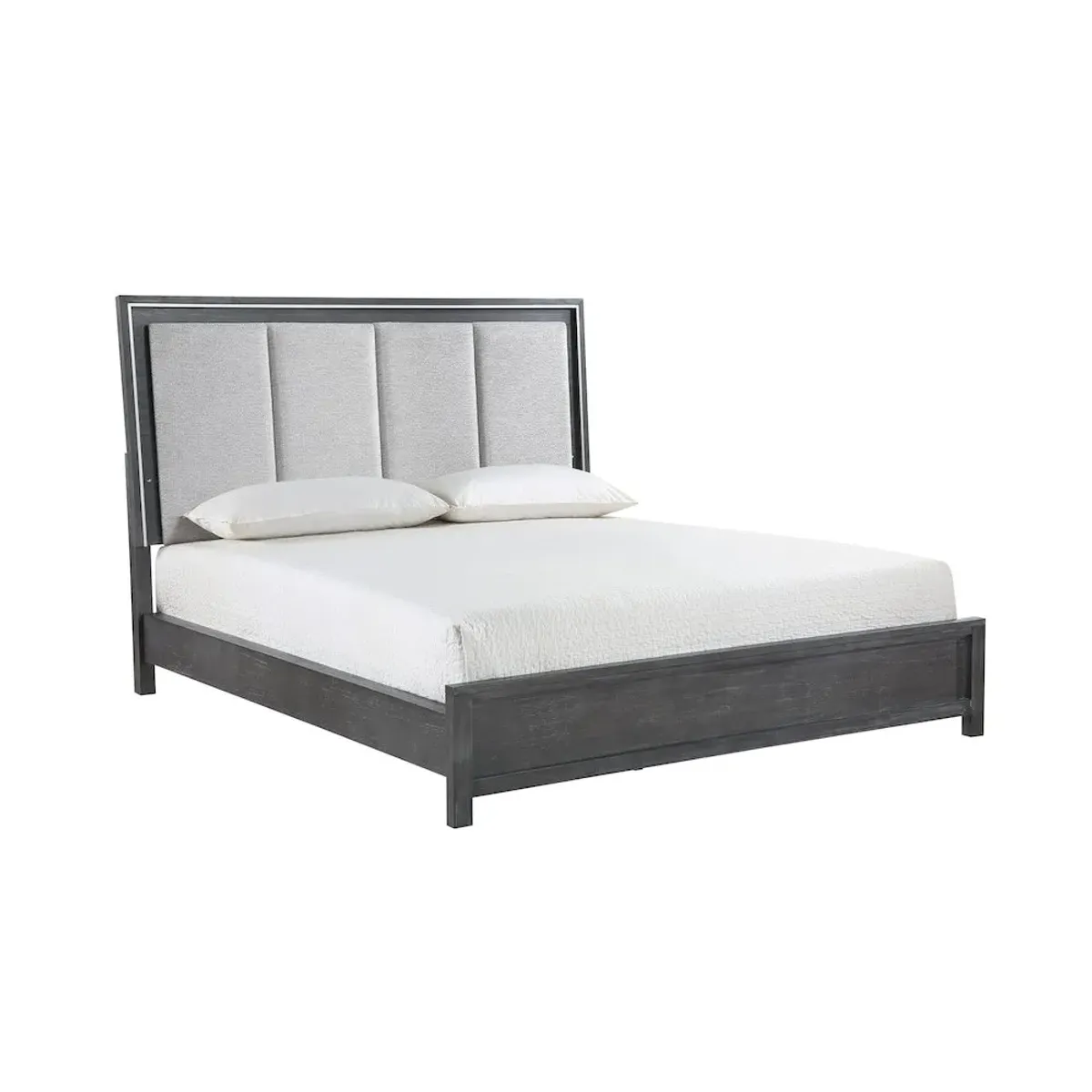 New Classic Furniture Odessa Wood Queen Bed, Charcoal Gray