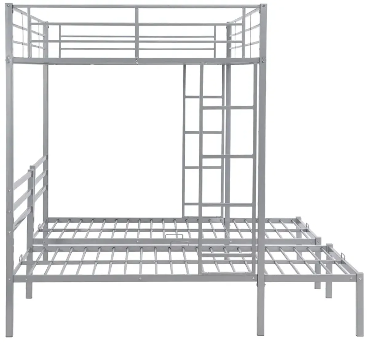 Merax Classic Triple Bunk Bed  with Built-in Shelf