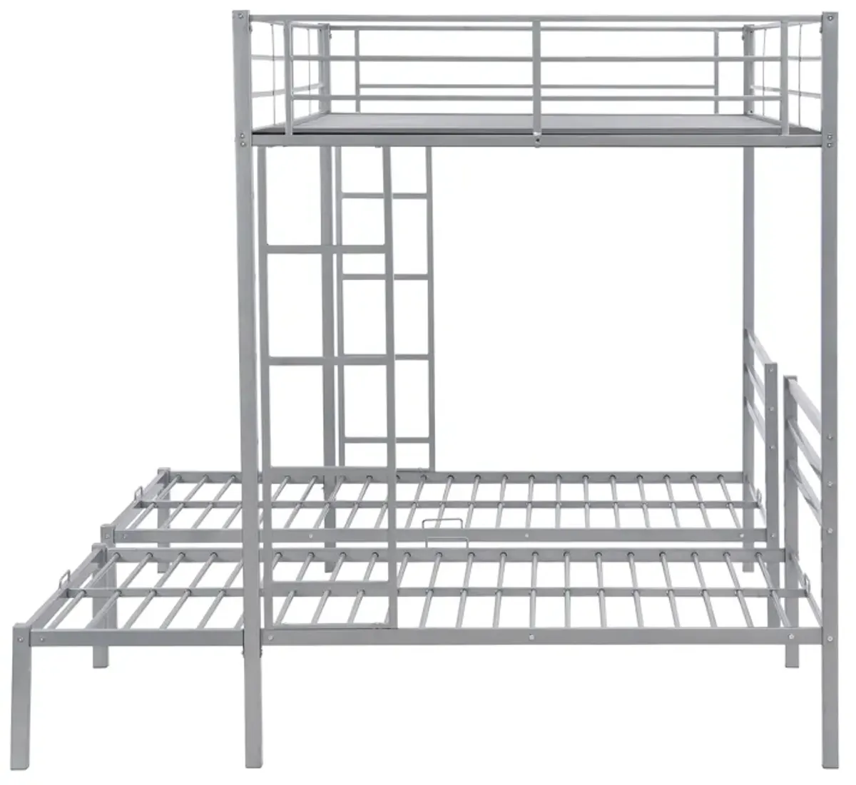 Merax Classic Triple Bunk Bed  with Built-in Shelf