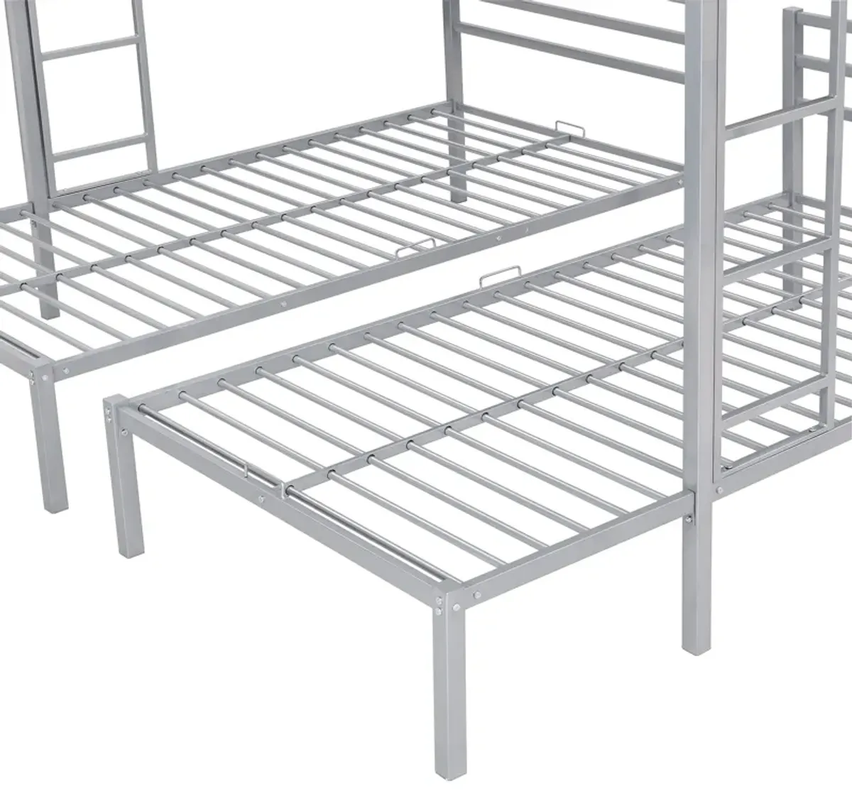 Merax Classic Triple Bunk Bed  with Built-in Shelf