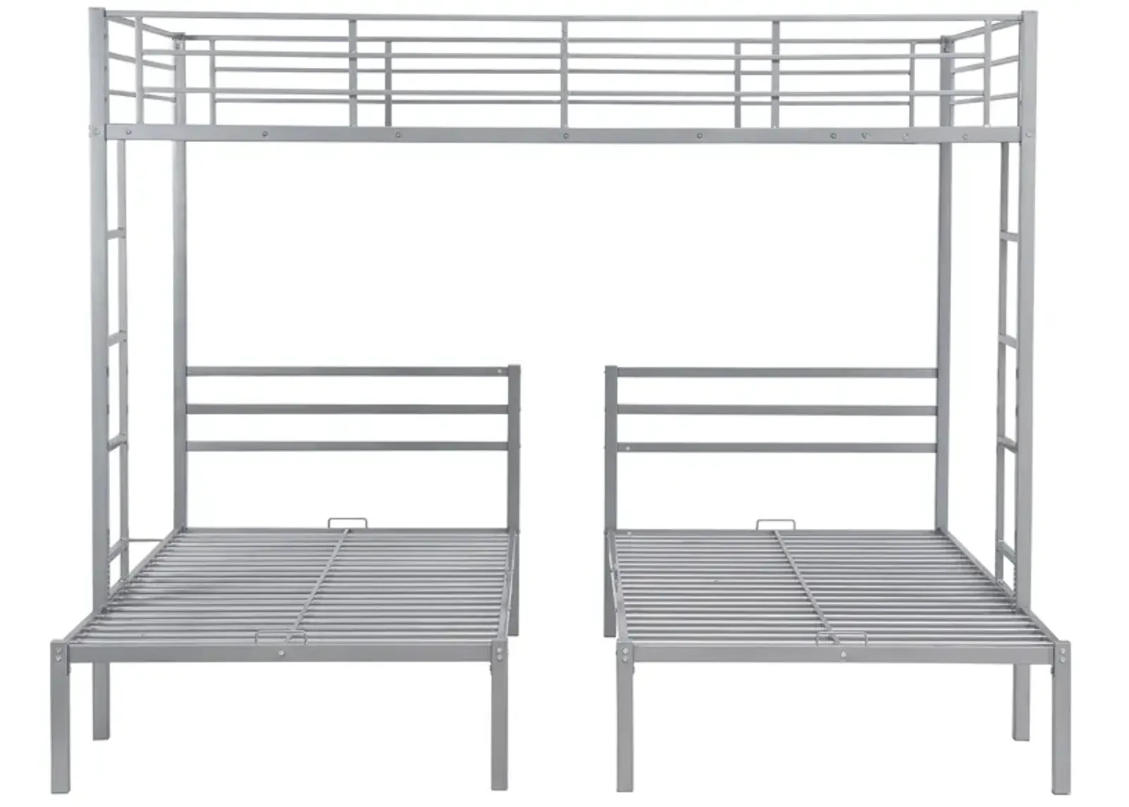 Merax Classic Triple Bunk Bed  with Built-in Shelf