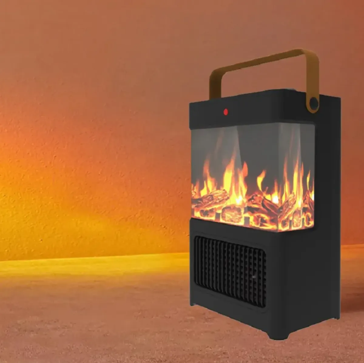 Streamdale Portable Electric Fireplace Heater with 3D LED Flames, 1500W