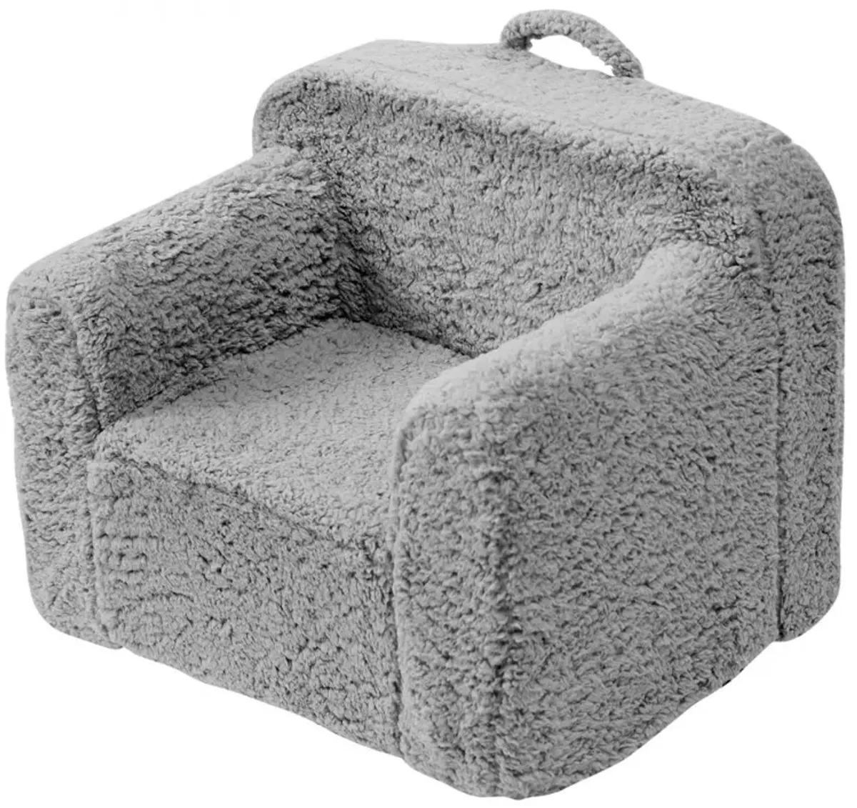 Kids Armchair with Sherpa Fabric and 25D Sponge for Bedroom or Playroom Seating