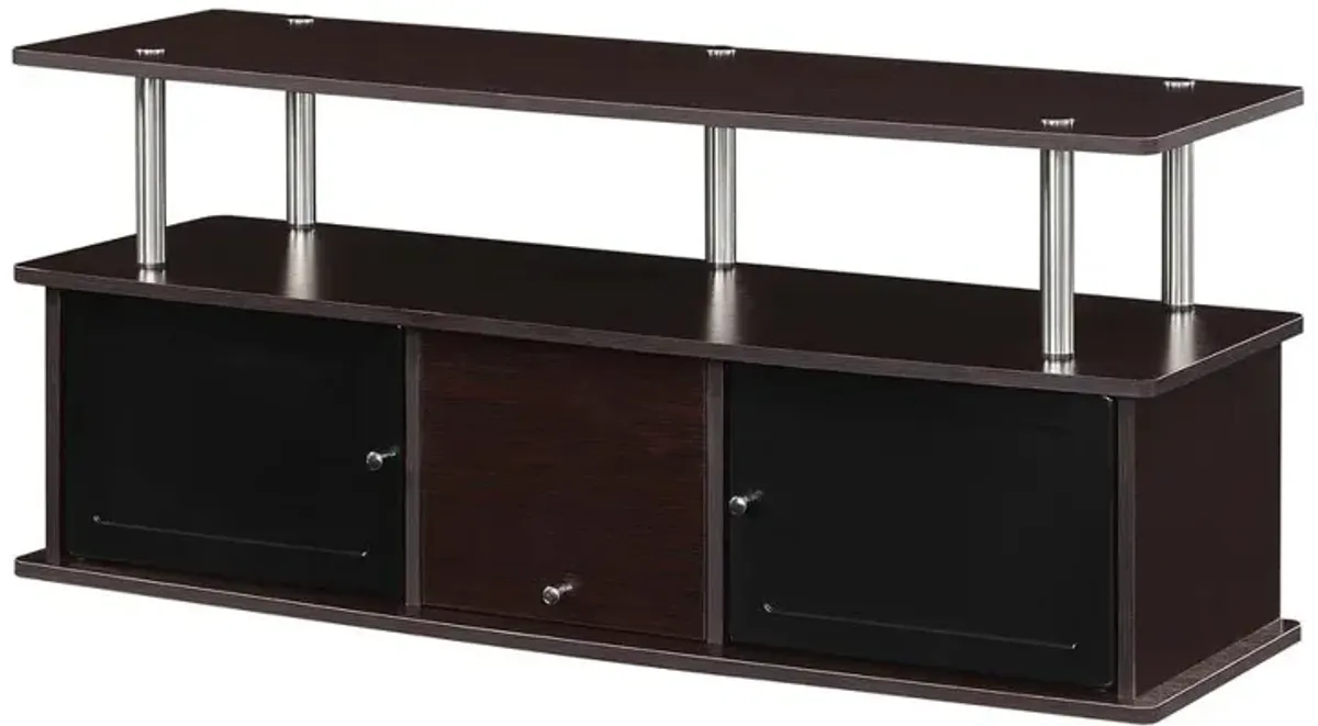 Convience Concept, Inc. TV Stand with 3 Storage Cabinets and Shelf for TVs up to 55 inches