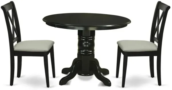 East West Furniture Dining Room Set Black