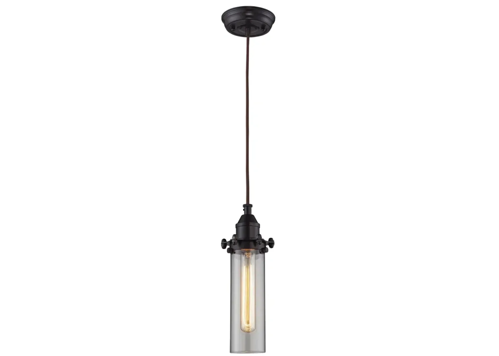 Fulton 4" Wide Mini Pendant - Clear Glass