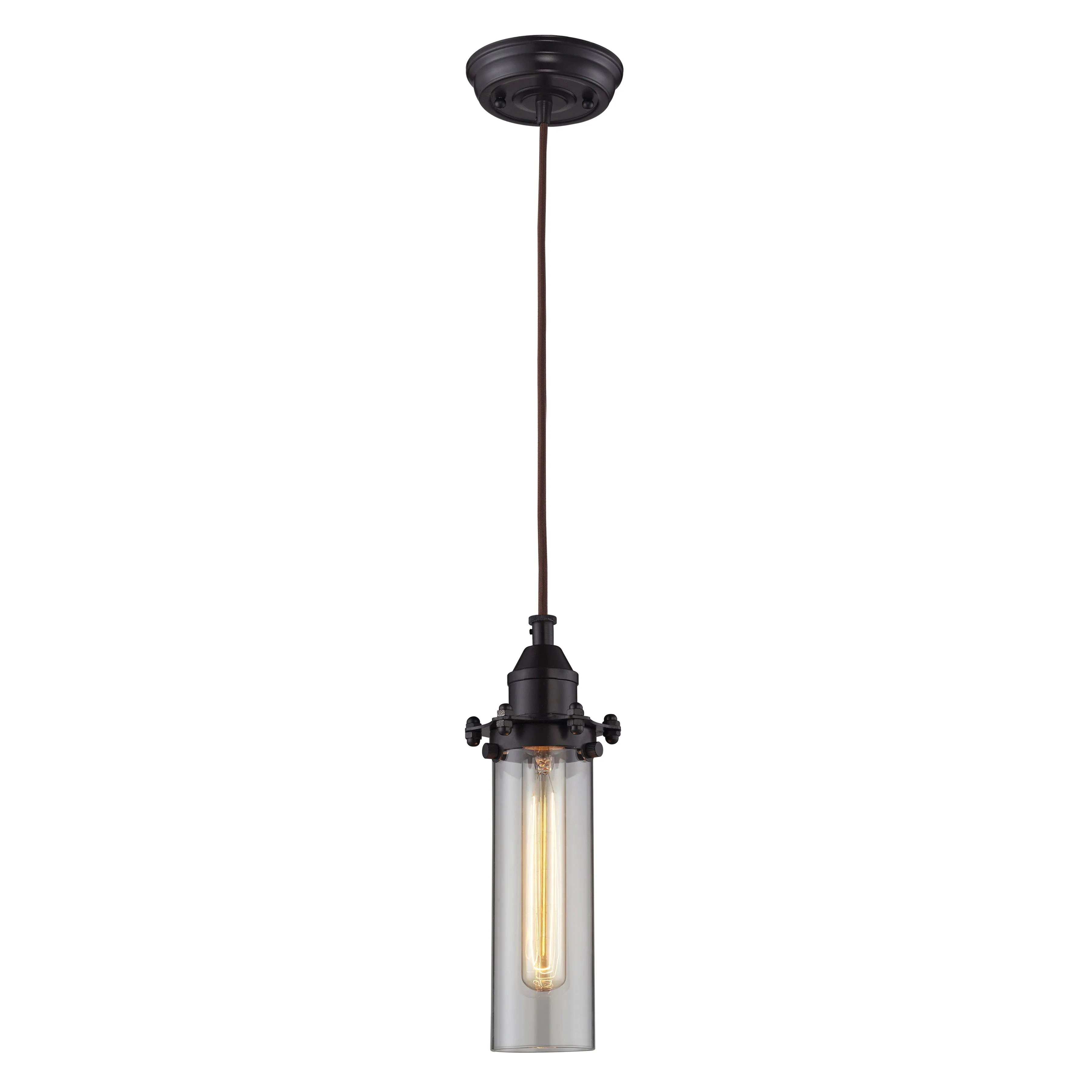 Fulton 4" Wide Mini Pendant - Clear Glass