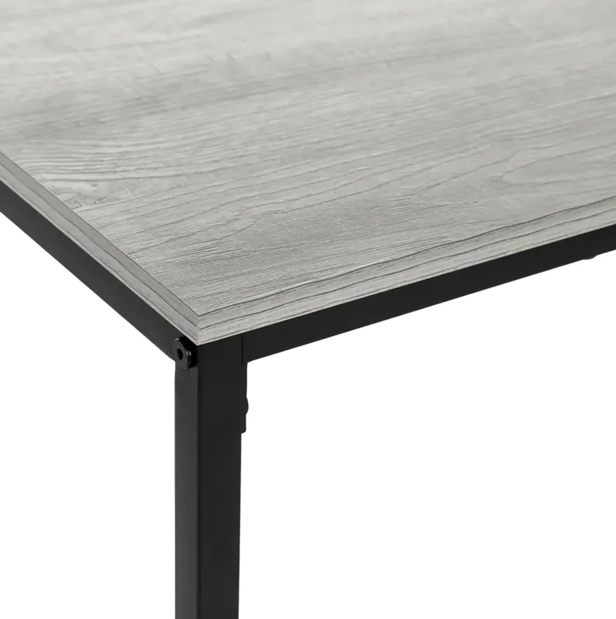 Monarch Specialties I 3796 Coffee Table, Accent, Cocktail, Rectangular, Living Room, 40"L, Metal, Laminate, Grey, Black, Contemporary, Modern