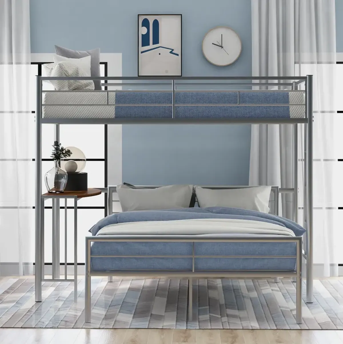 Merax Metal Bunk Bed with Desk