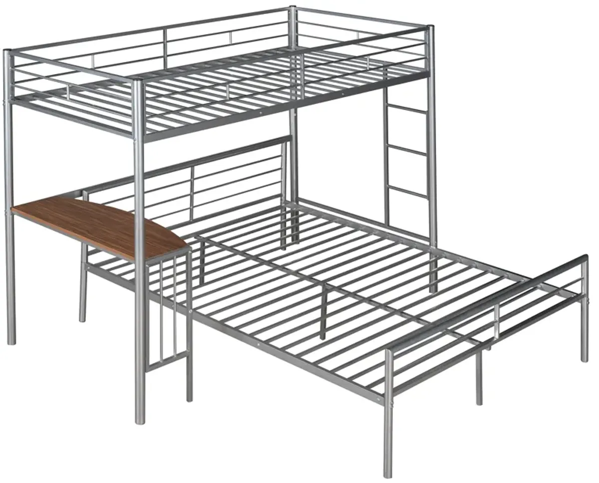 Merax Metal Bunk Bed with Desk