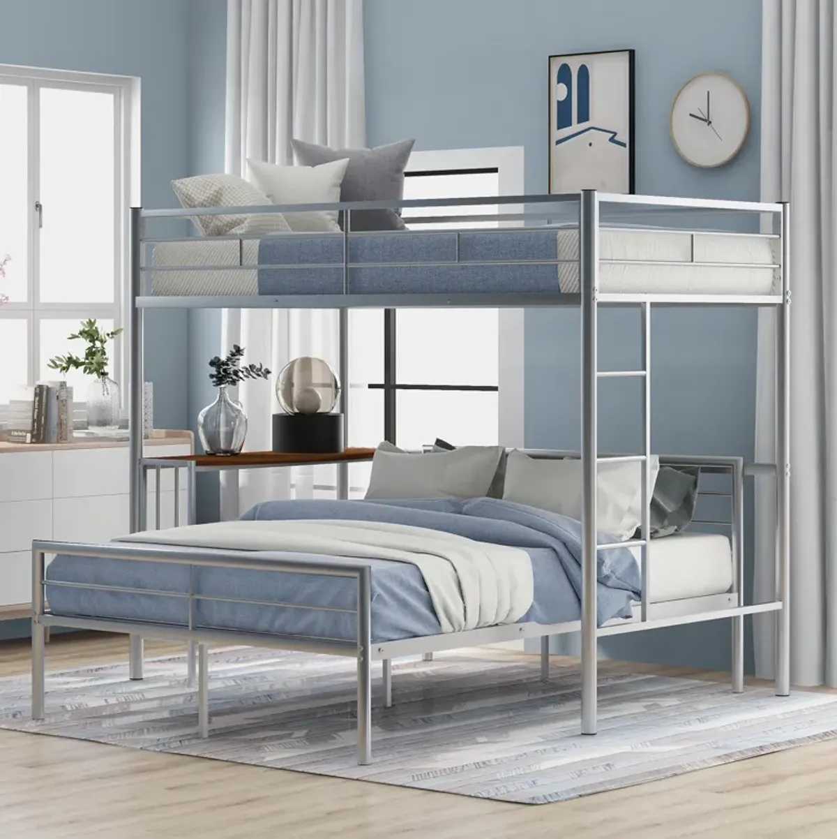 Merax Metal Bunk Bed with Desk