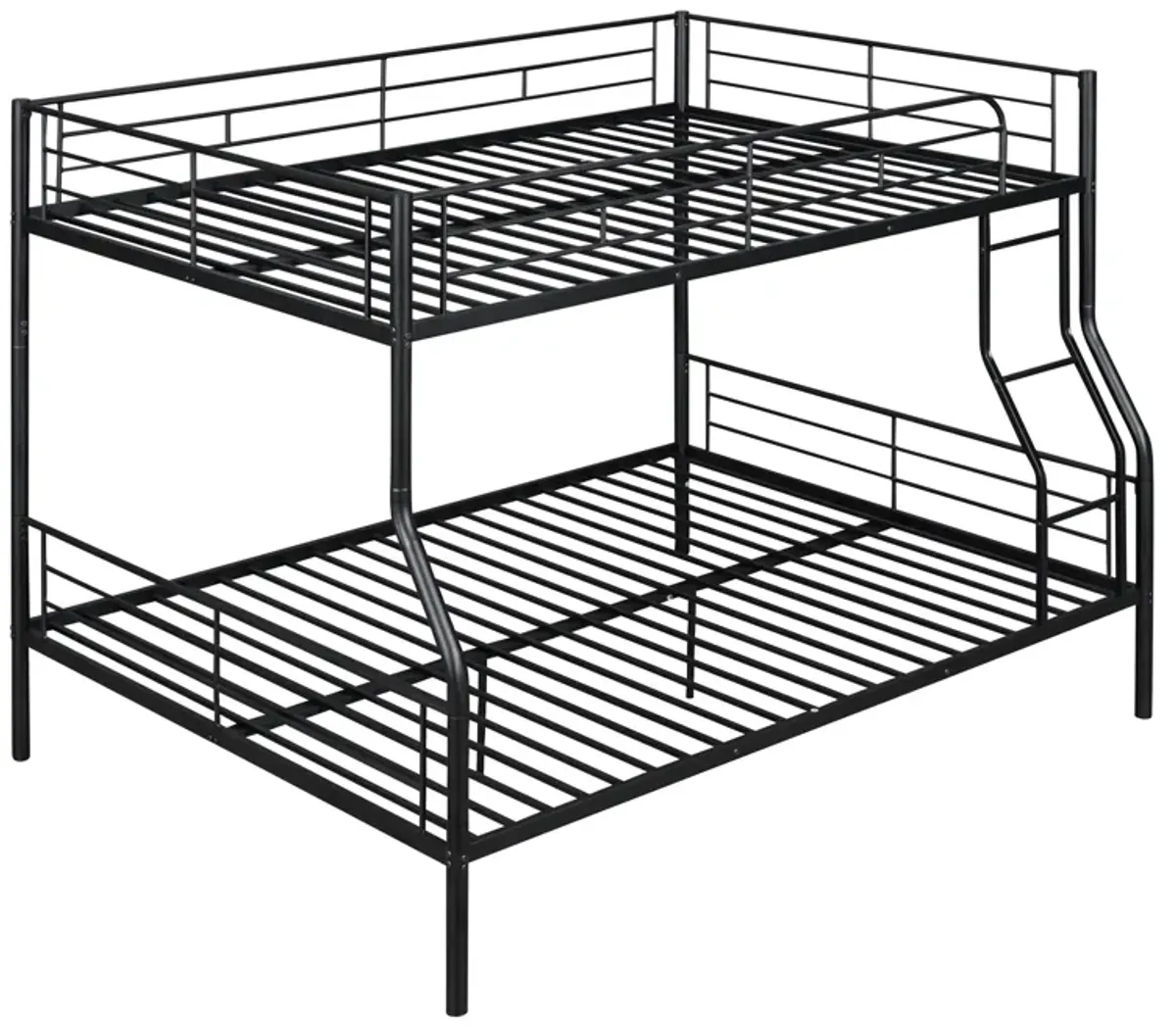 Whisen Full XL Over Queen Metal Bunk Bed - Sliver