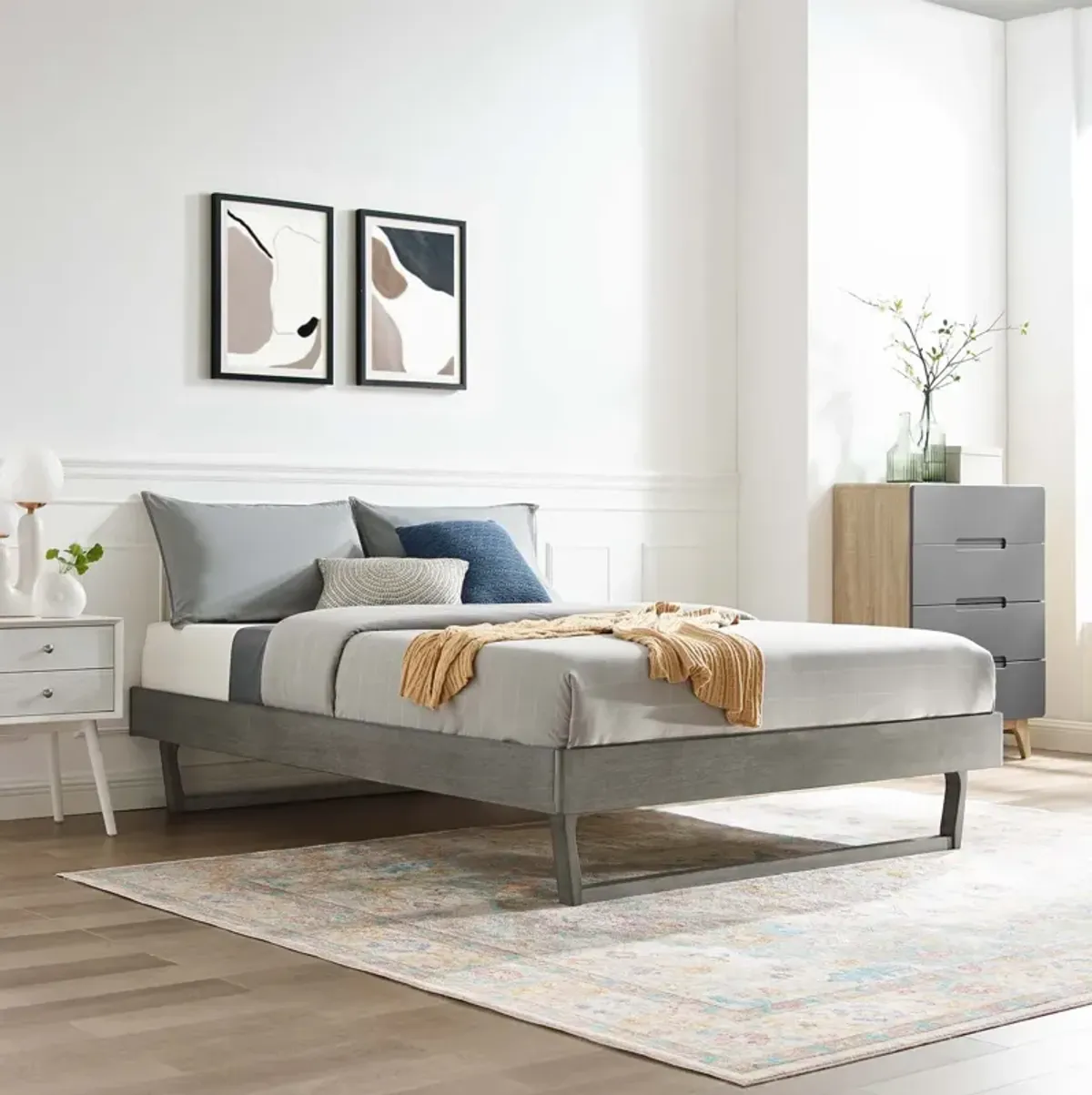 Modway - Billie Full Wood Platform Bed Frame