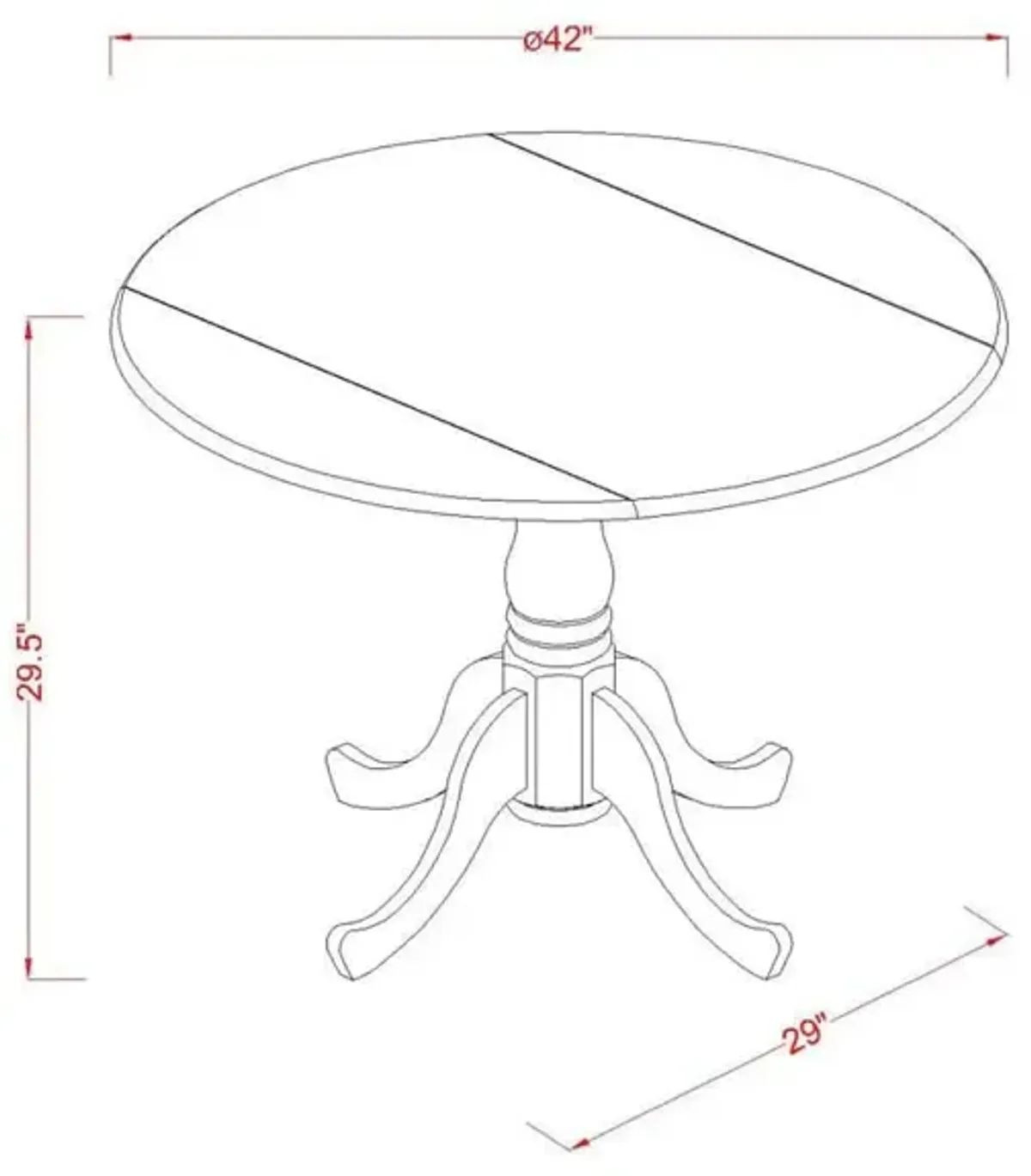 3-PIECE DINING ROOM SET