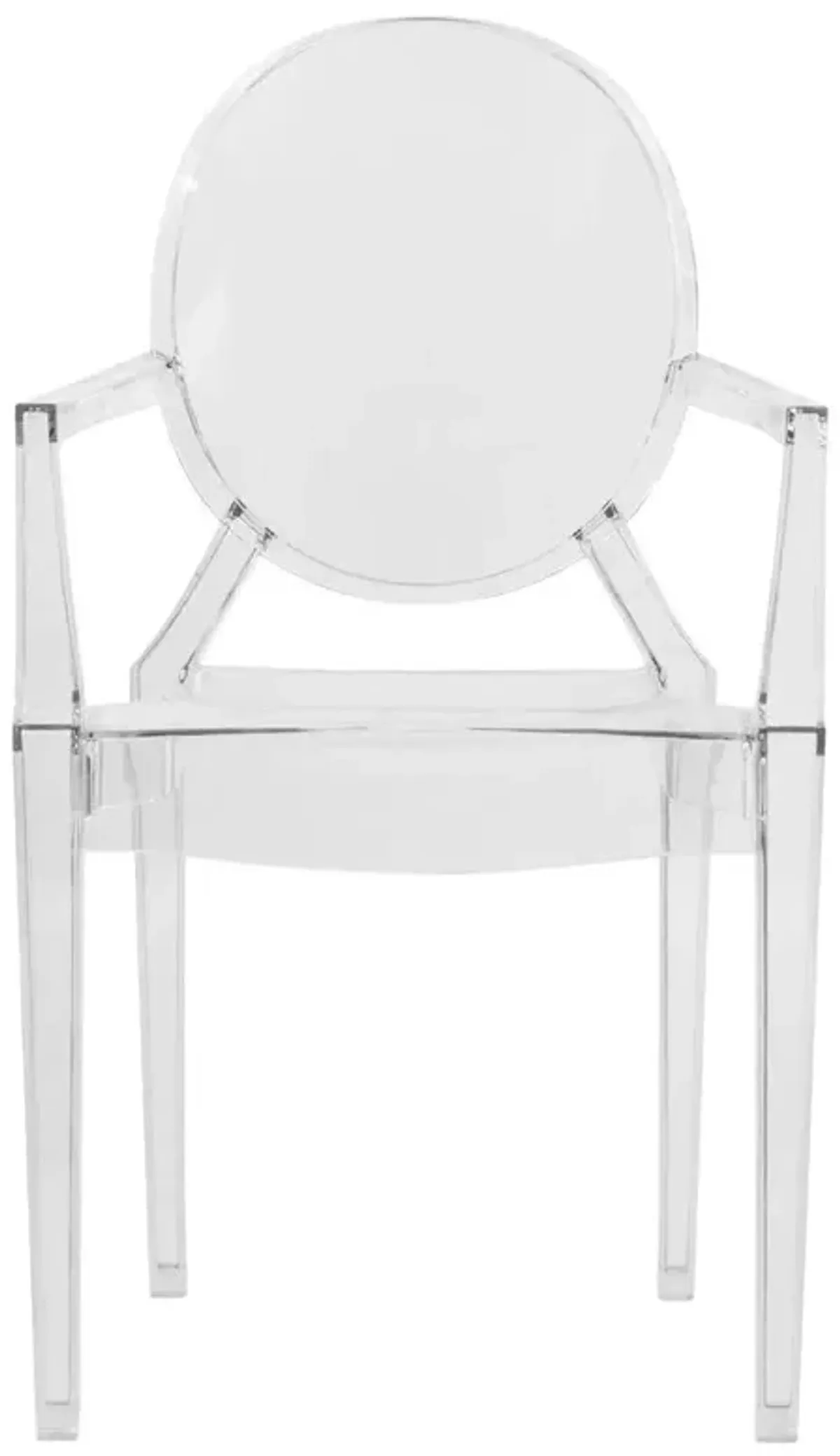 LeisureMod Carroll Modern Acrylic Dining Side Chair