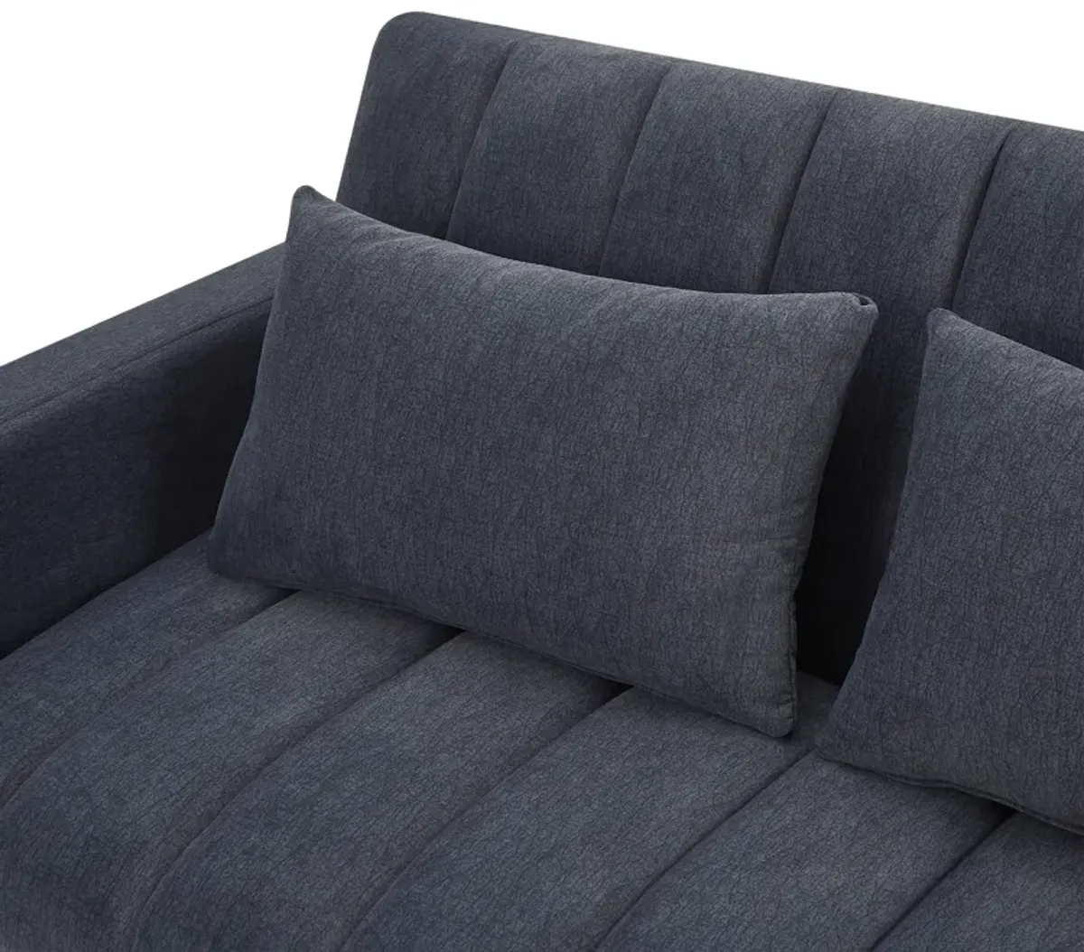 Merax Convertible Sofa Bed Loveseat with 3 USB Ports