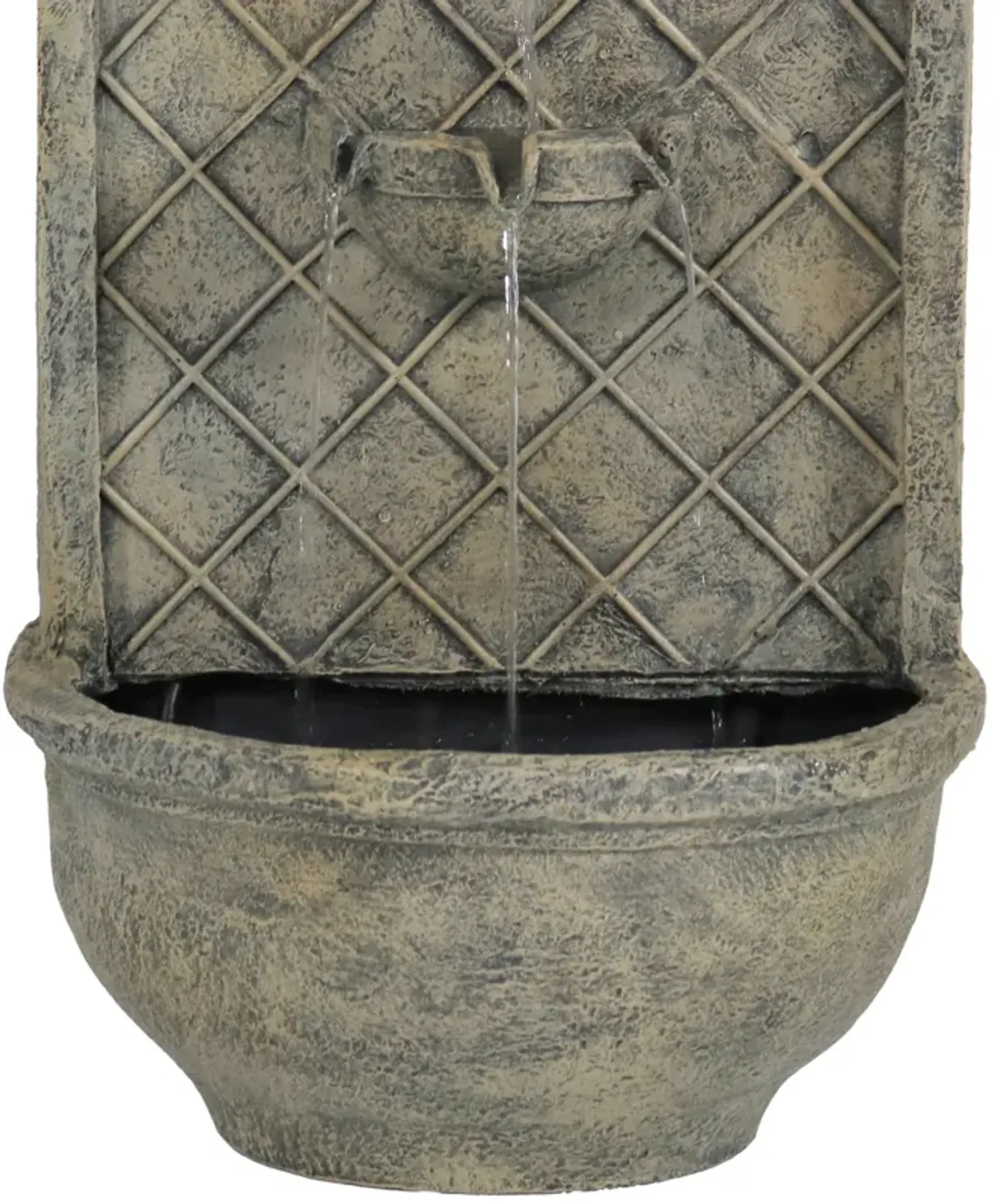 Sunnydaze Messina Polystone Outdoor Wall Fountain