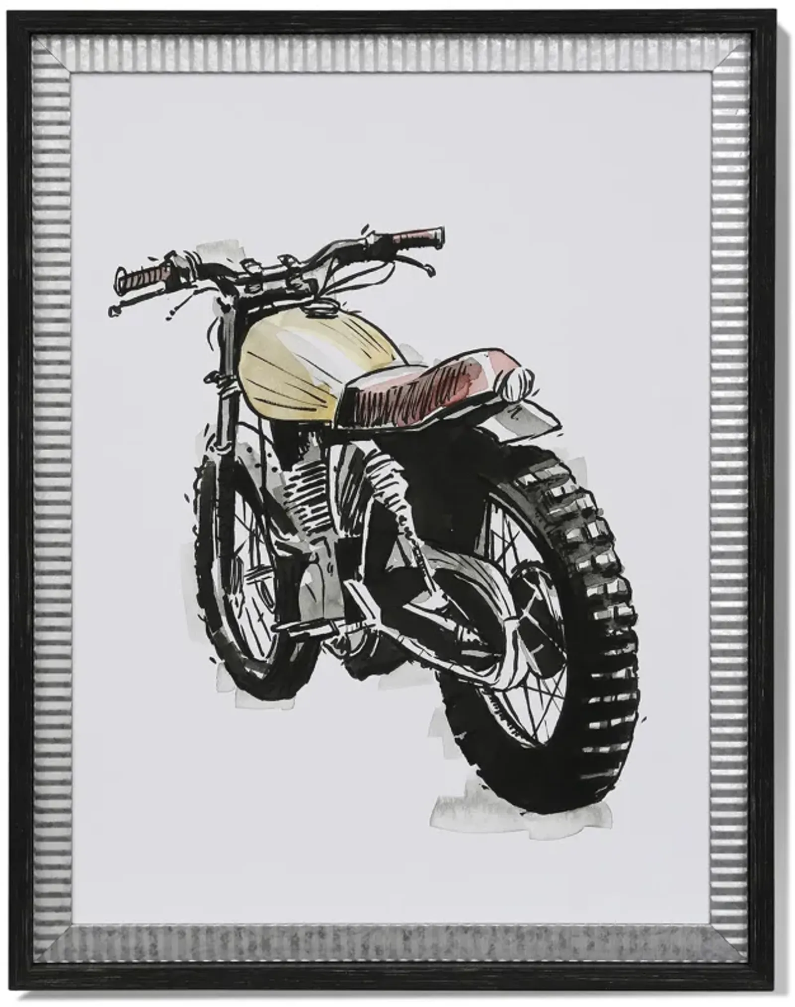 Motorcycles In Ink III Framed Print