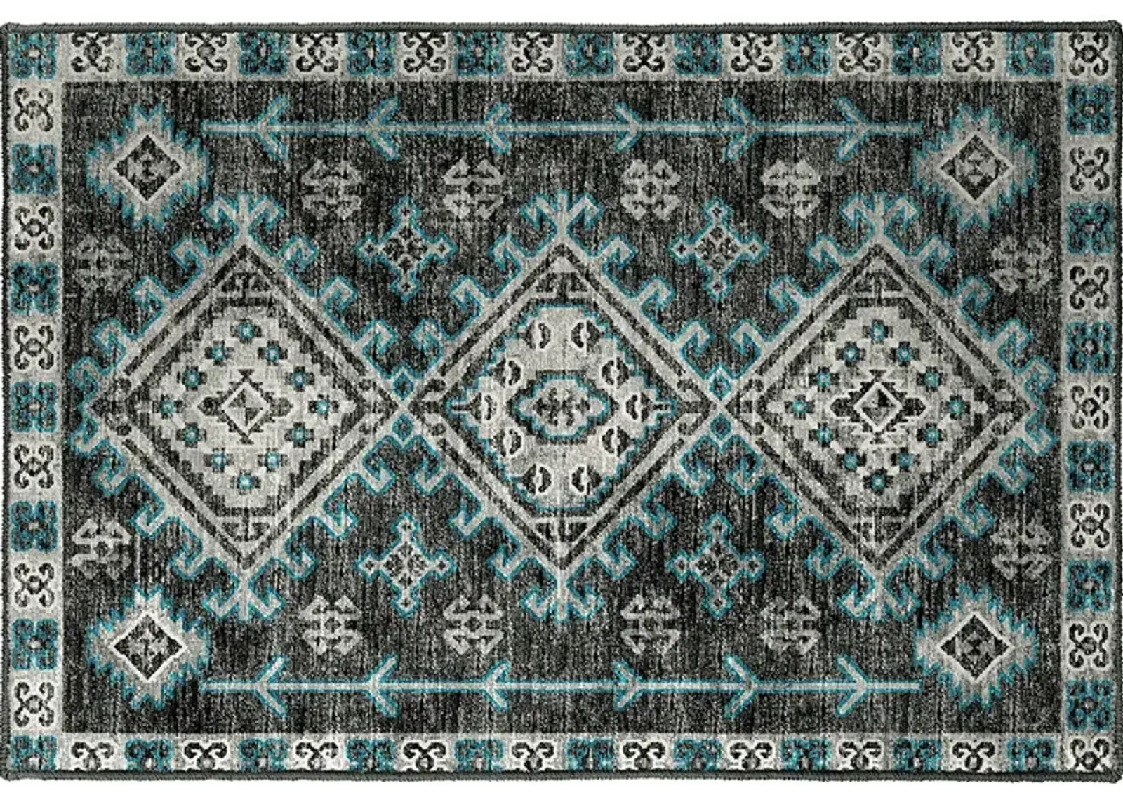 Brisbane BR2 Midnight 20" x 30" Rug