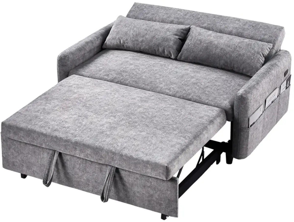 Merax Sleep Sofa Bed Loveseats Sofa Couch with Adjsutable Backrest