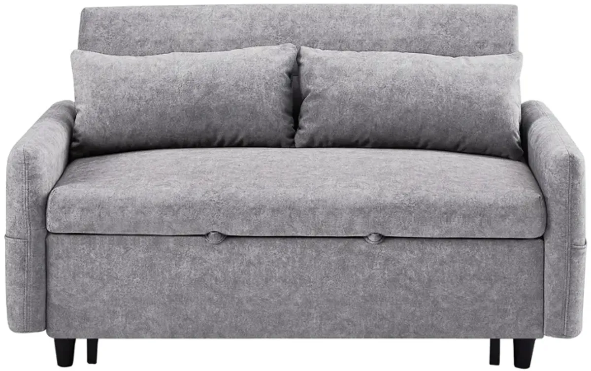 Merax Sleep Sofa Bed Loveseats Sofa Couch with Adjsutable Backrest