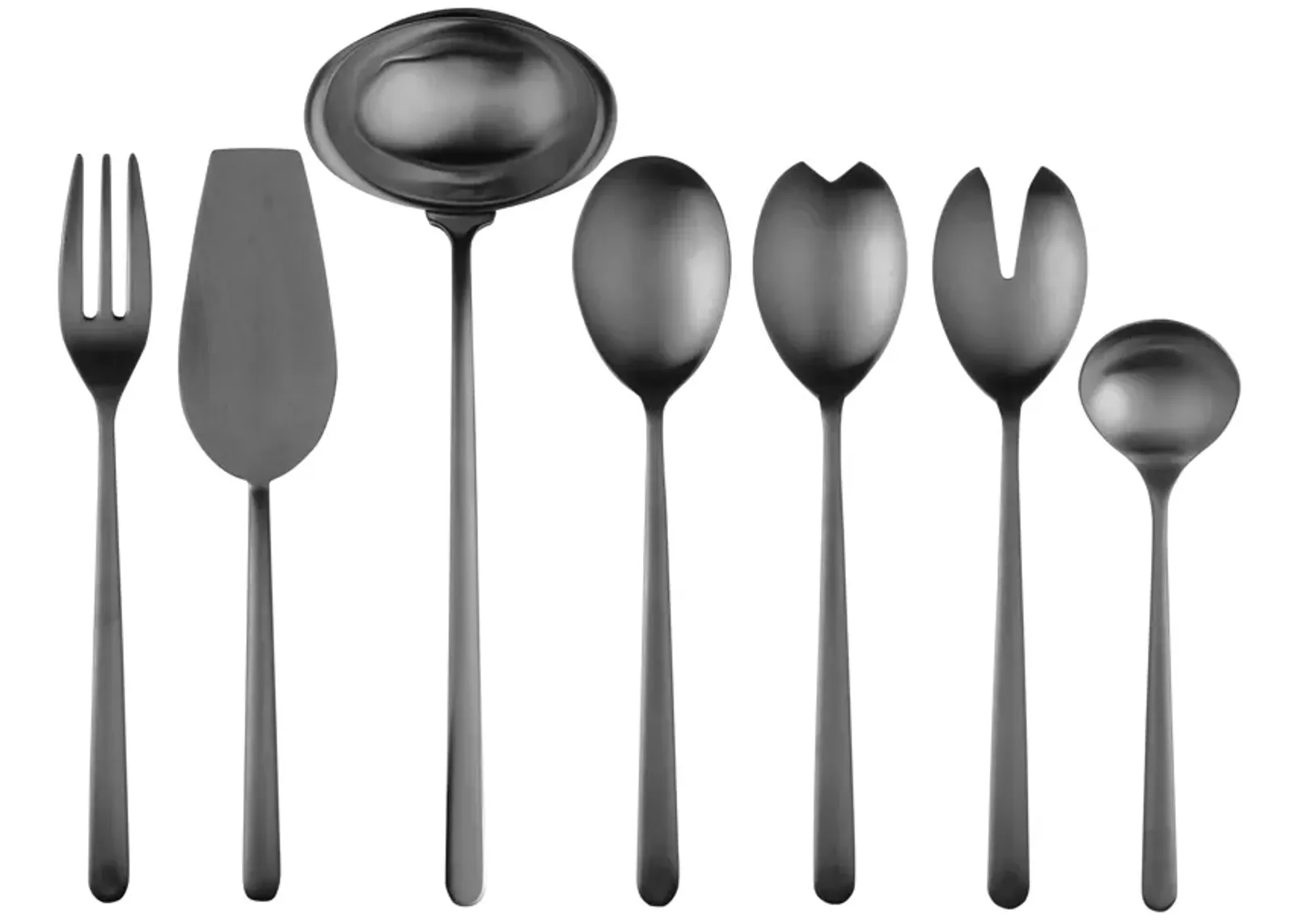 Linea 7 Piece Ice oro Nero Serving Set