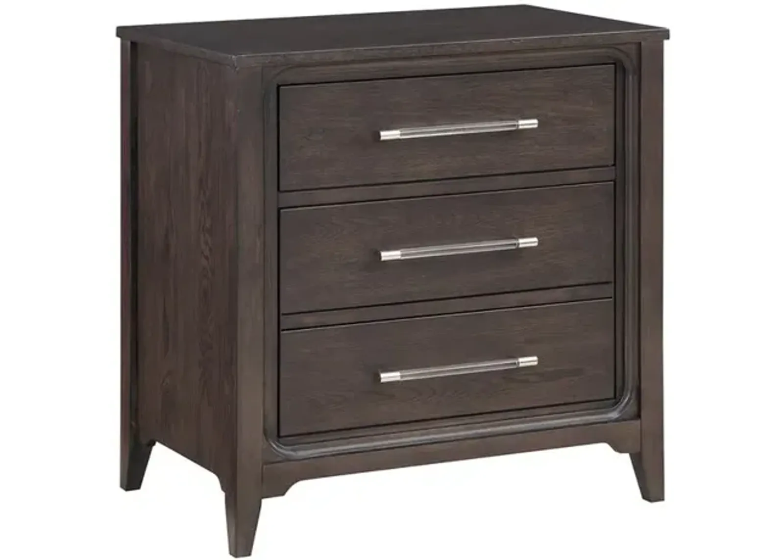 Dark 2-drawer Nightstand