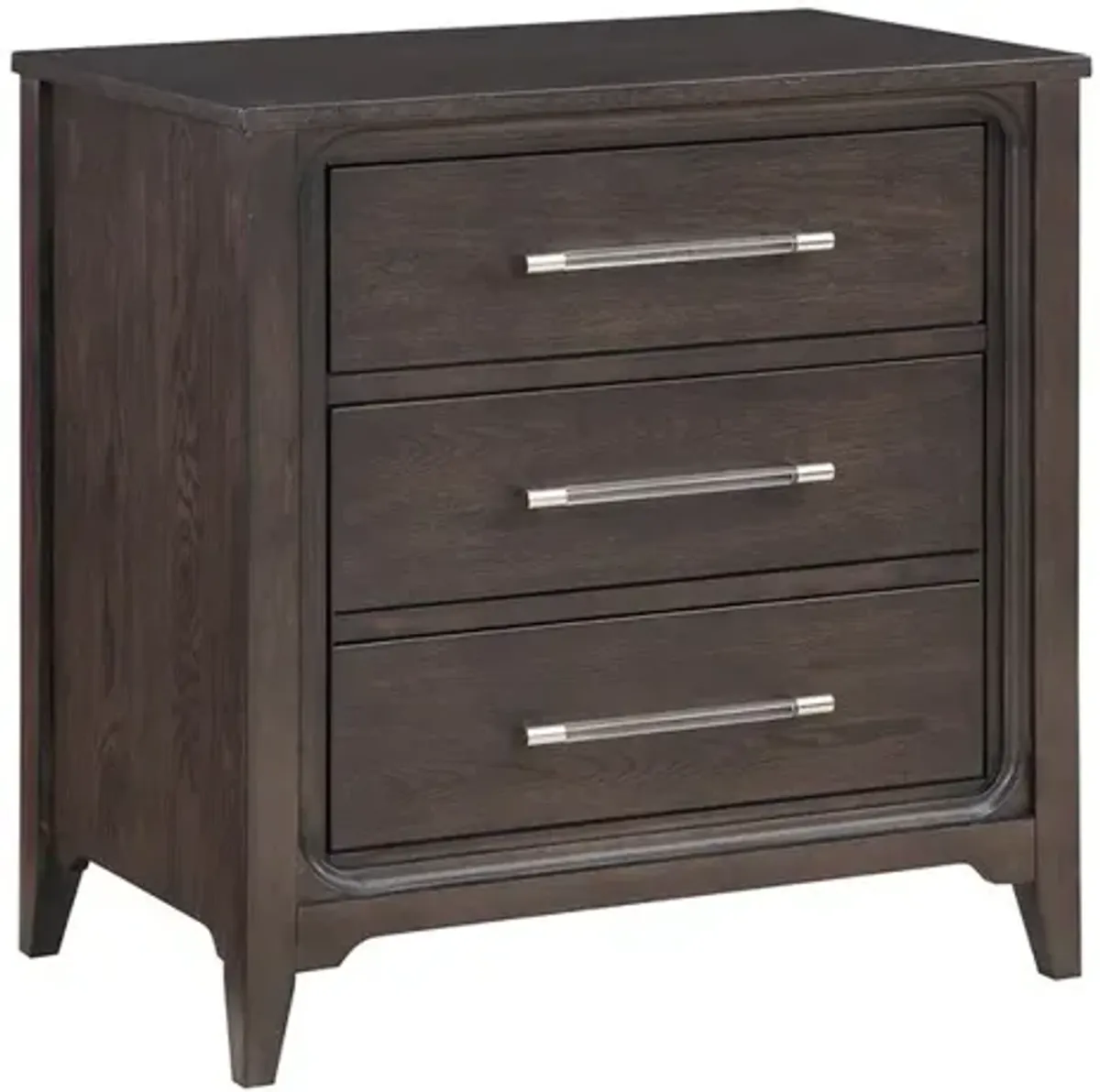 Dark 2-drawer Nightstand