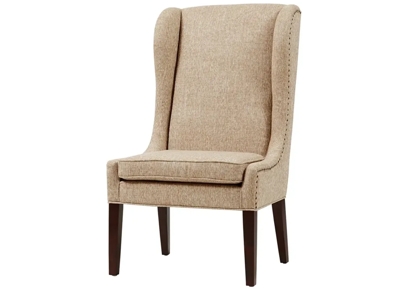 Gracie Mills Nataly Traditional Upholstered High Wing back Dining Chair