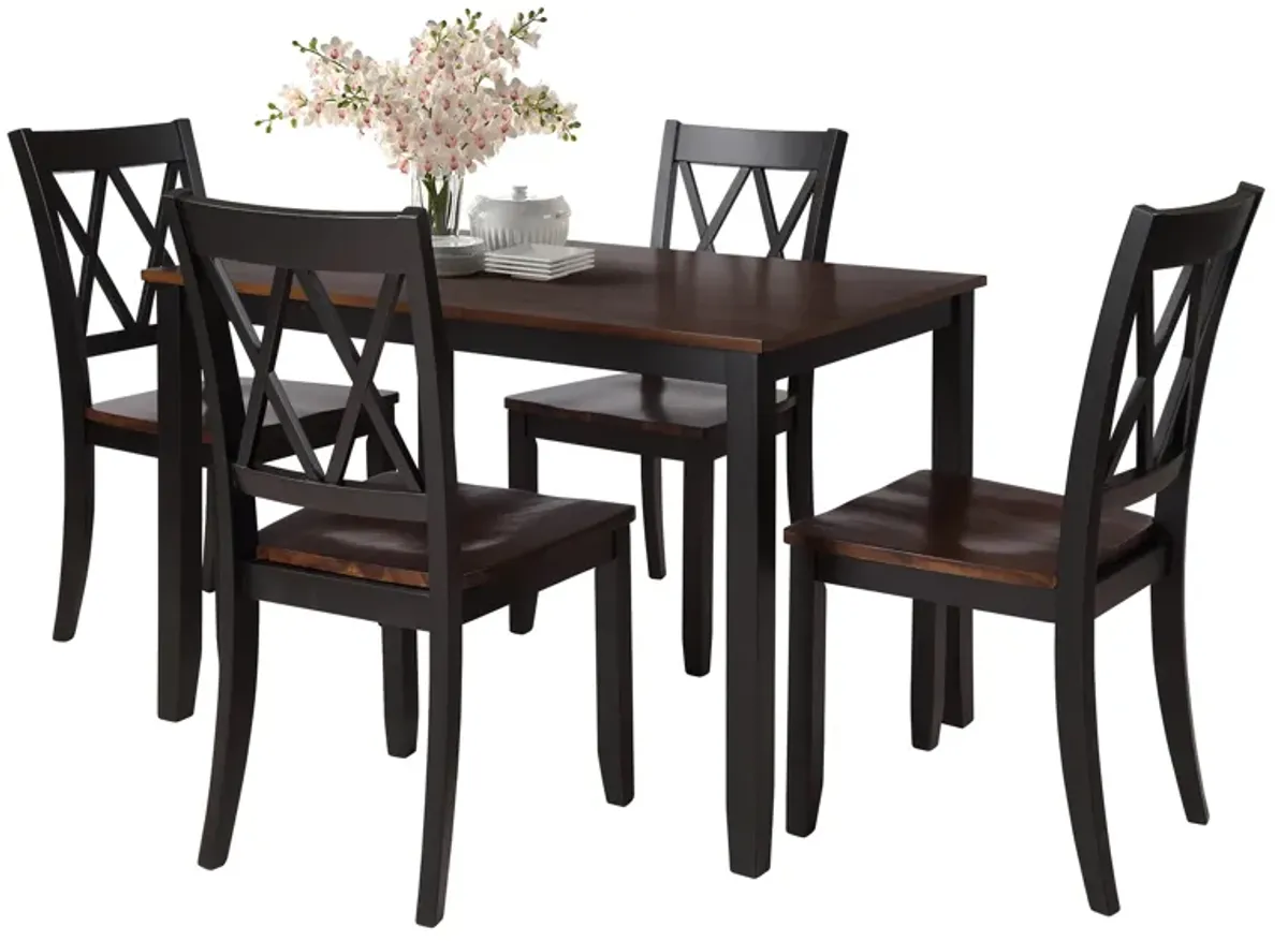 Merax Home Kitchen Dining Table Set with Chairs