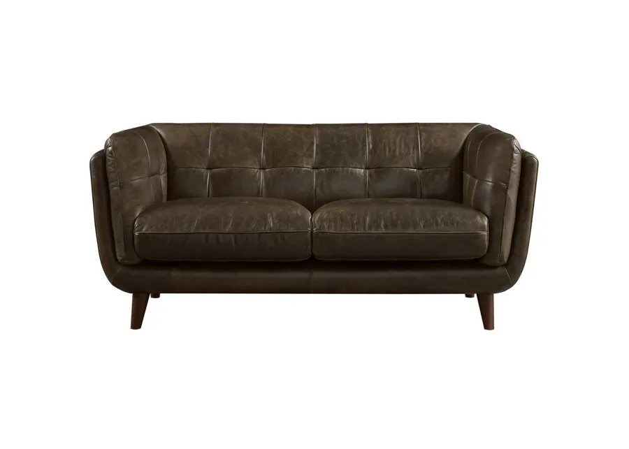 Solana Top Grain Leather Loveseat