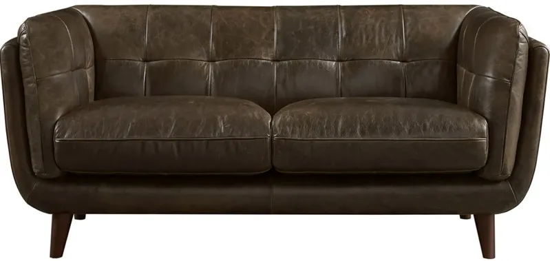 Solana Top Grain Leather Loveseat