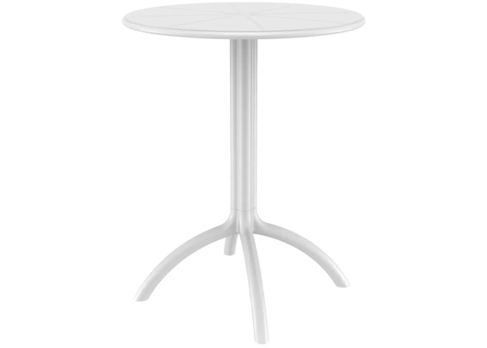 29" Silver Durable Round Outdoor Patio Dining Table