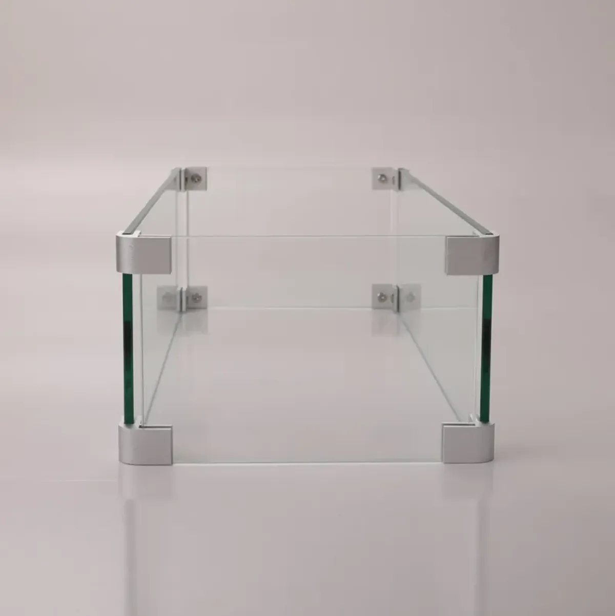 Mondawe Glass Wind Gurad Rectangular Glass Windshield For Rectangula Fire Table