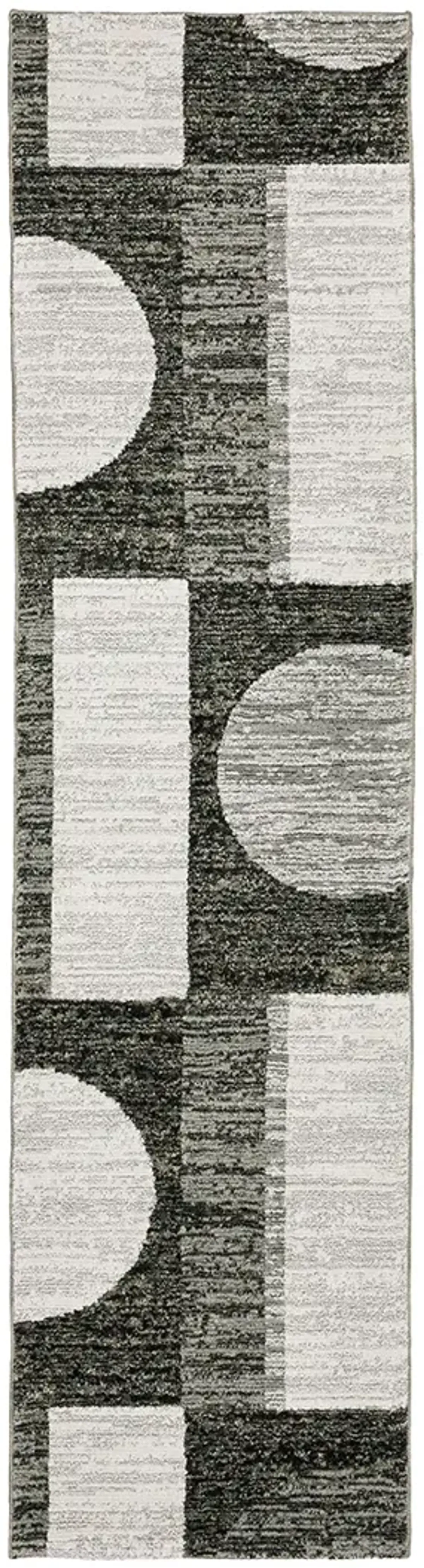 Strada 2'3" x 8' Charcoal Rug