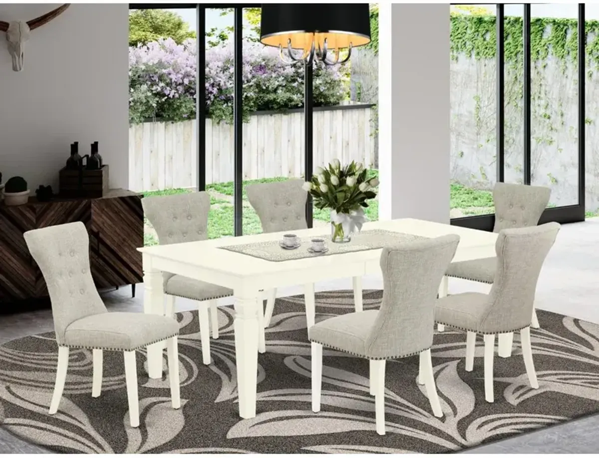 Dining Room Set Linen White