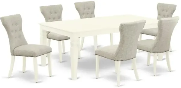 Dining Room Set Linen White