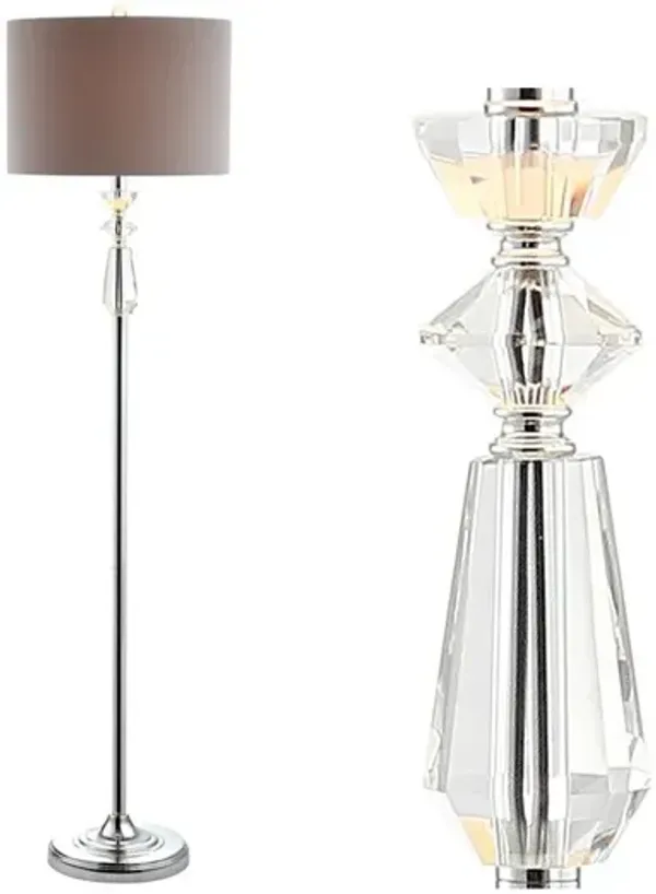 Layla Crystal / Metal LED Floor Lamp