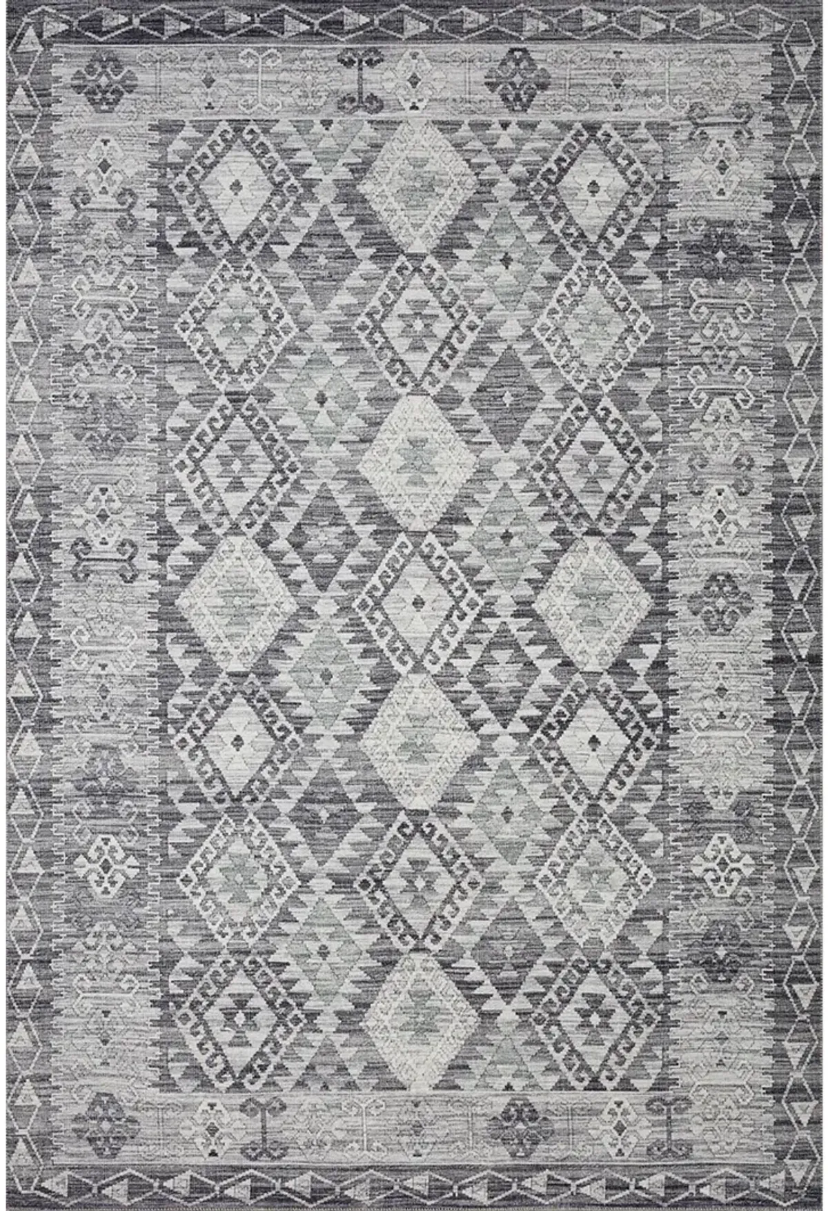 Zion ZIO03 Charcoal/Slate 7'6" x 9'6" Rug