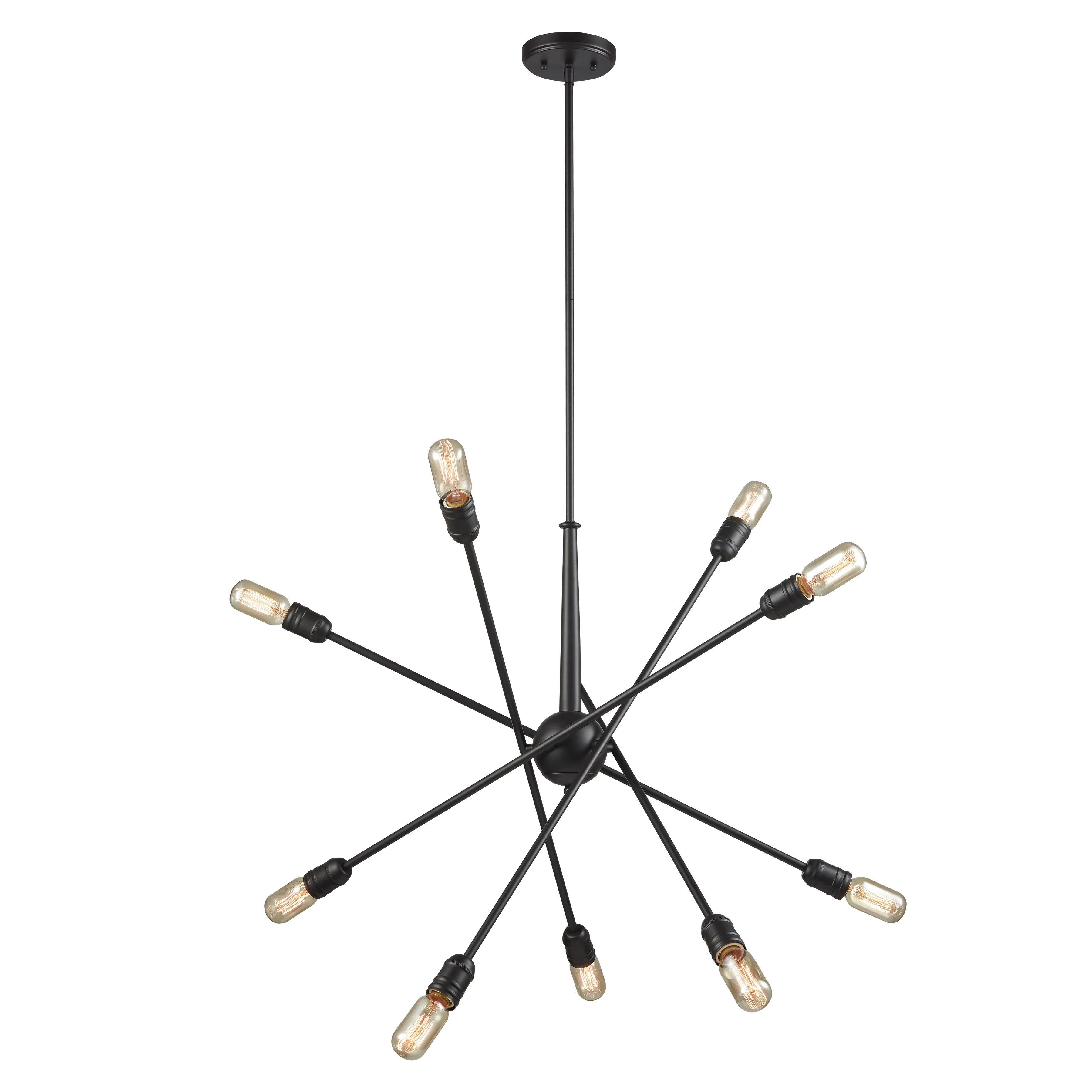 Delphine 33'' Wide 10-Light Chandelier in Oil Rubbed Bronze