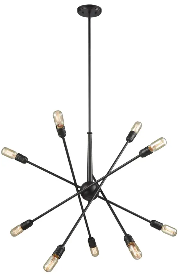Delphine 33'' Wide 10-Light Chandelier in Oil Rubbed Bronze