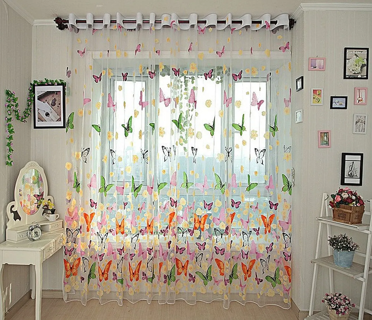 Dolce Mela Sheer Curtains Panel