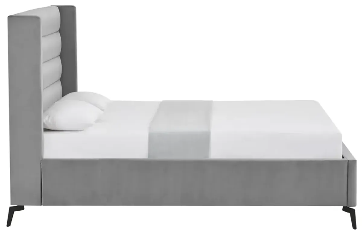 Inspired Home Ames Velvet Platform Bed